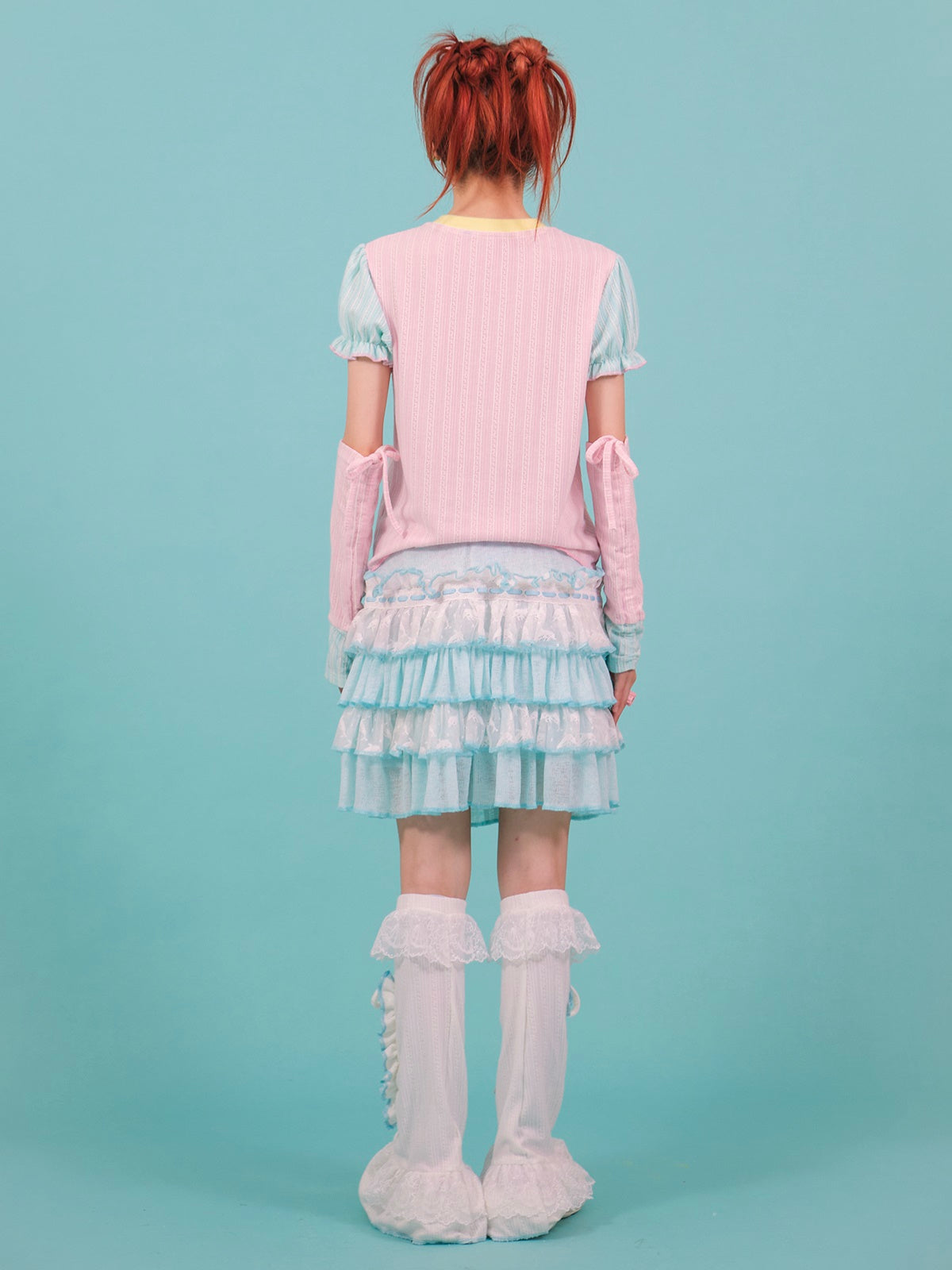 Y2K Ruffled Lace Cake Fluffy Skirt