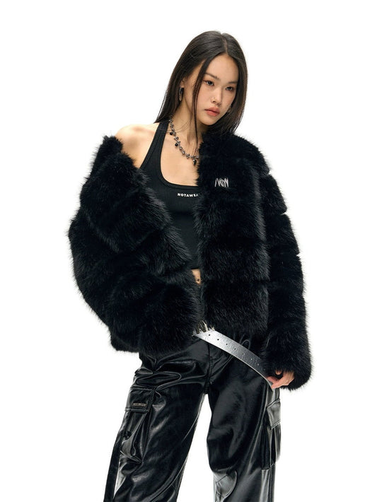 Elegance Quilted Eco-friendly Fur Coat