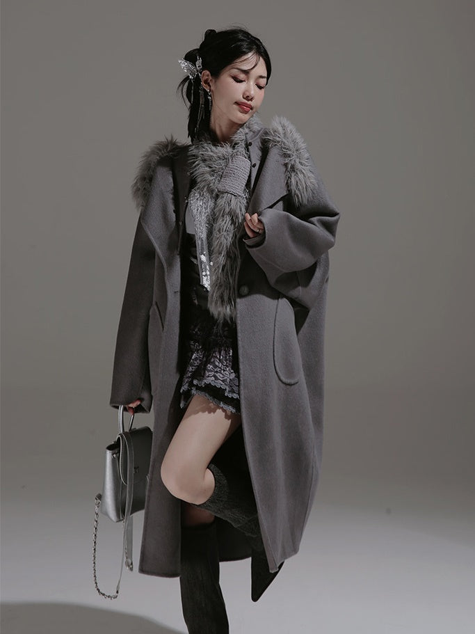 Fake Layered Design Loose Coat