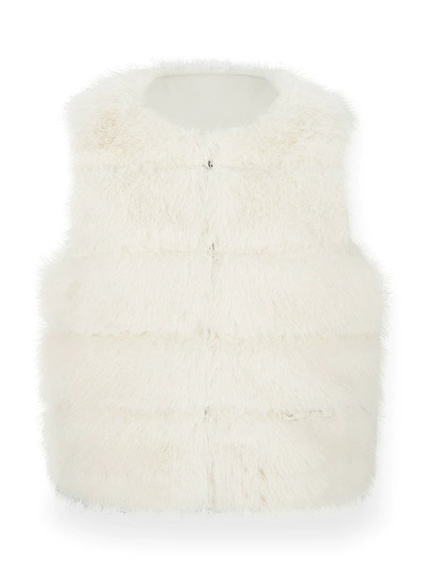 Quilted Eco-Friendly Fur Jacket