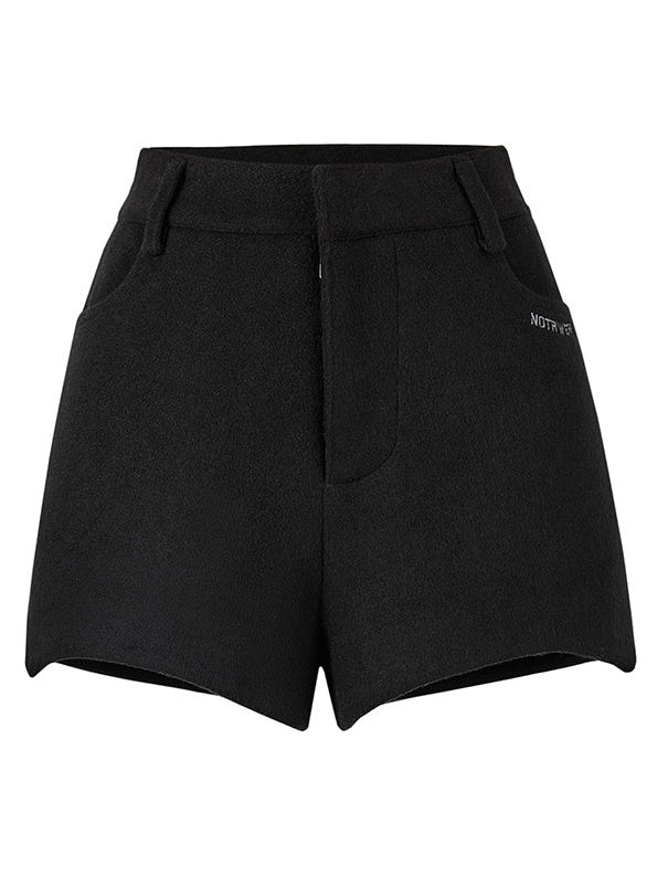 High Waist Woolen Hot Pants