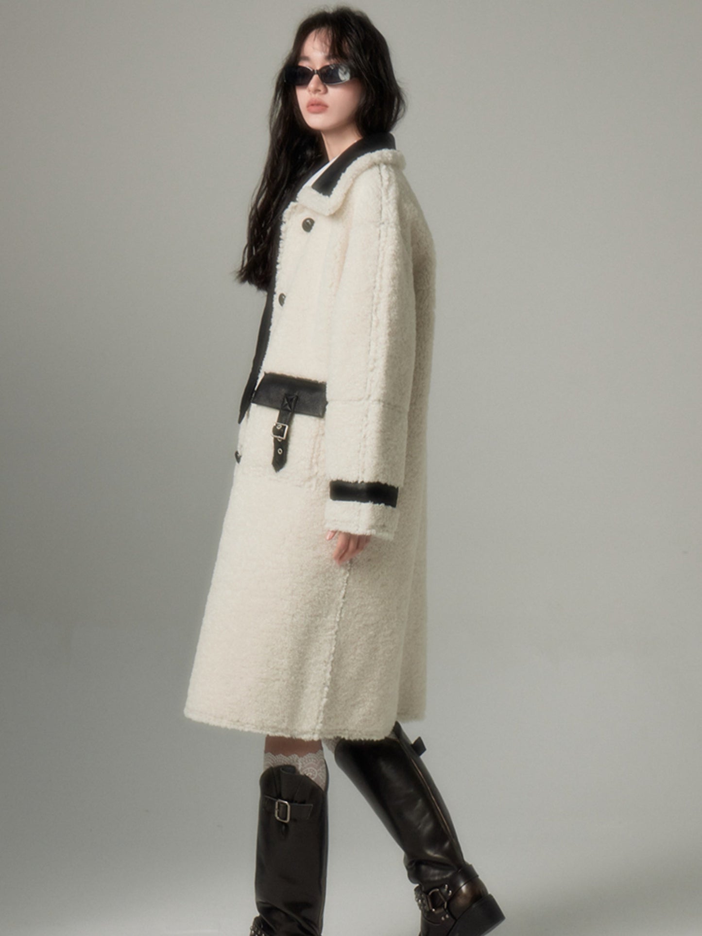 BoA & Leather reversible Coat