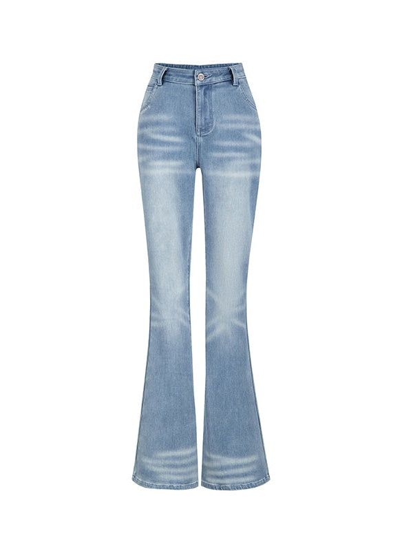 Super Elastic High Waist Bootcut Denim Pants