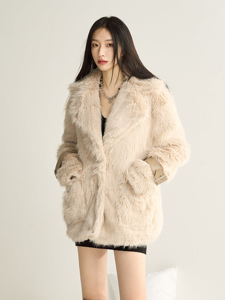 Fluffy Fur Wide Coat