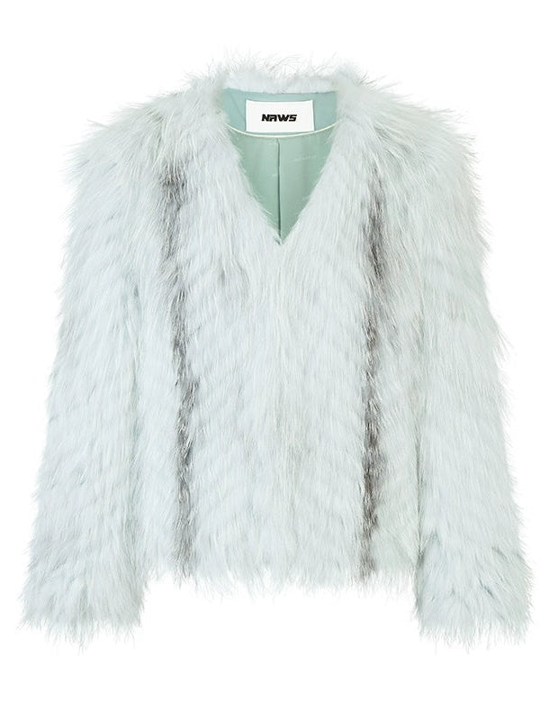 Marble Fox Fur Jacket