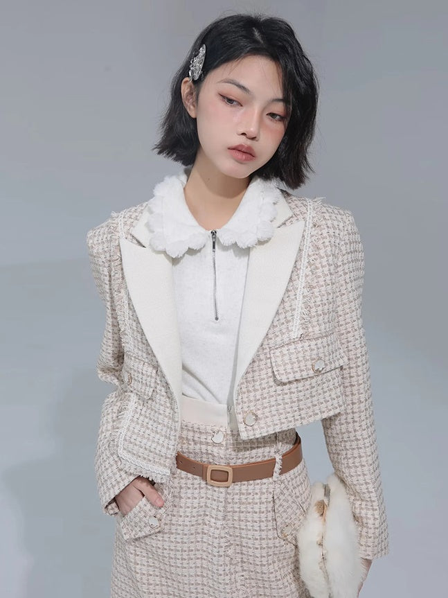 Tweed Short Jacket ＆ Skirt