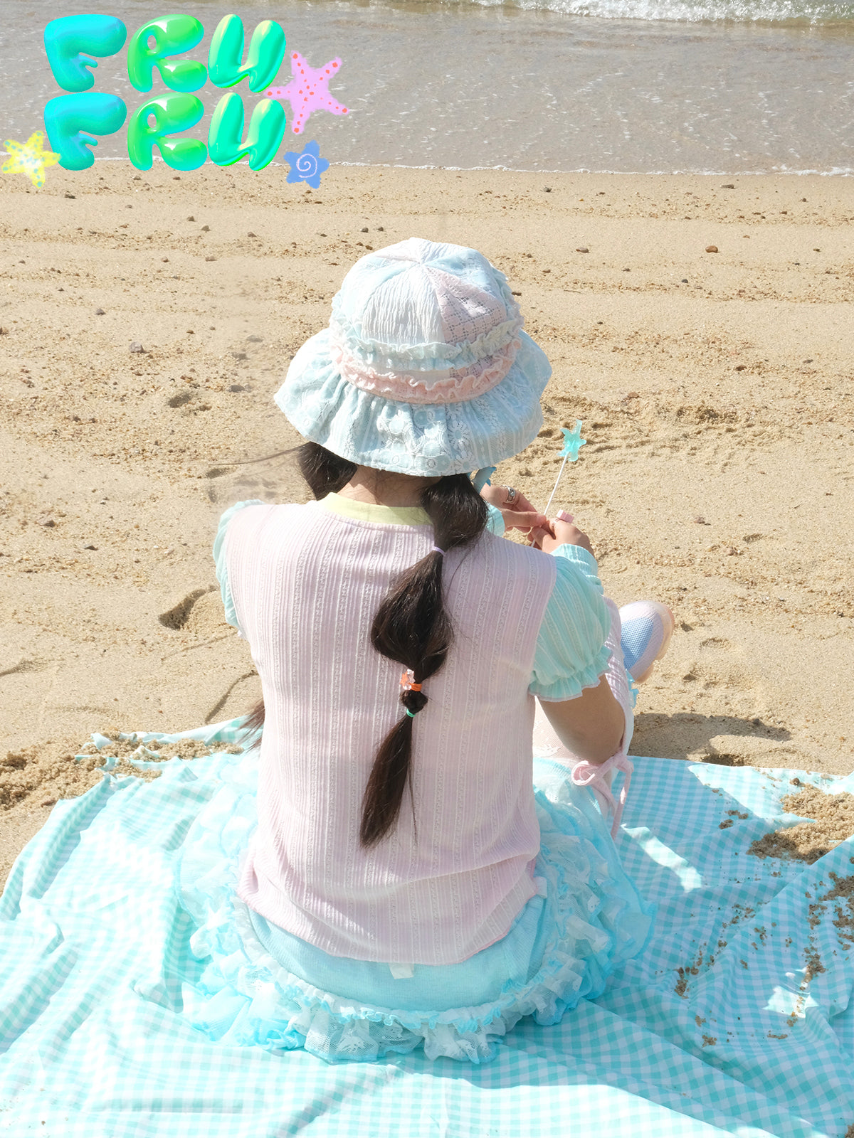 Niche Lace Stitching Fisherman Sunhat