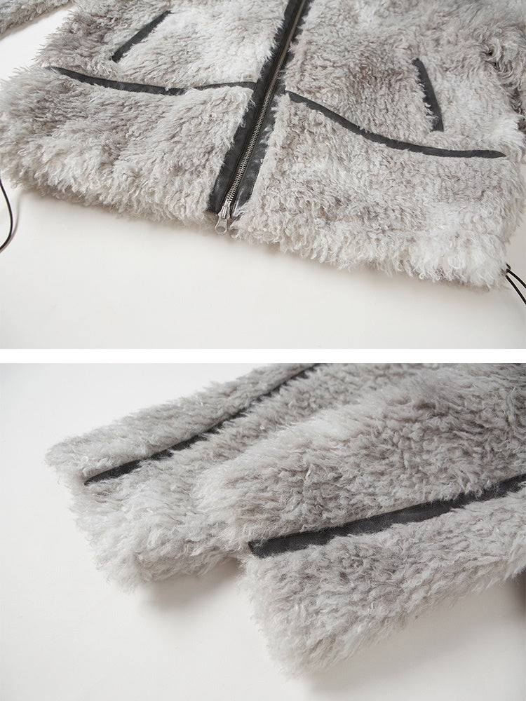 Rabbit Ears Eco-friendly Fur Jacket