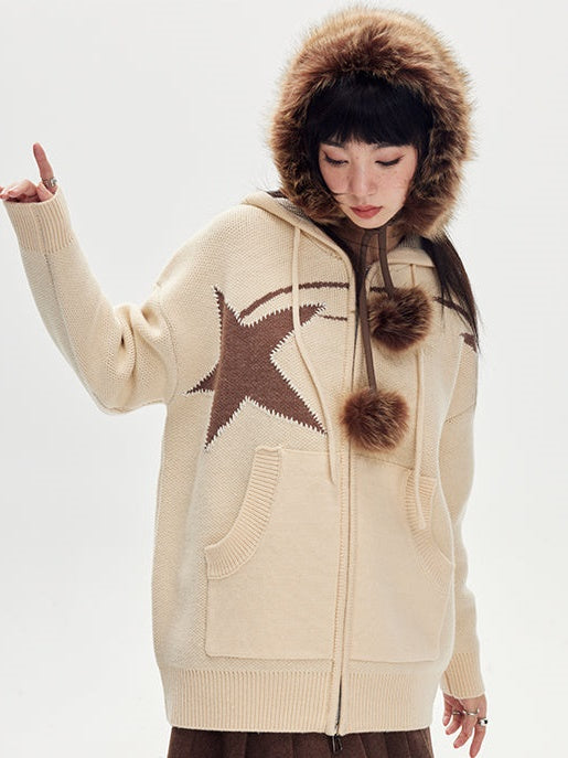 Star Hooded Sweater