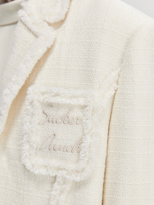 Frayed Embroidered Jacket