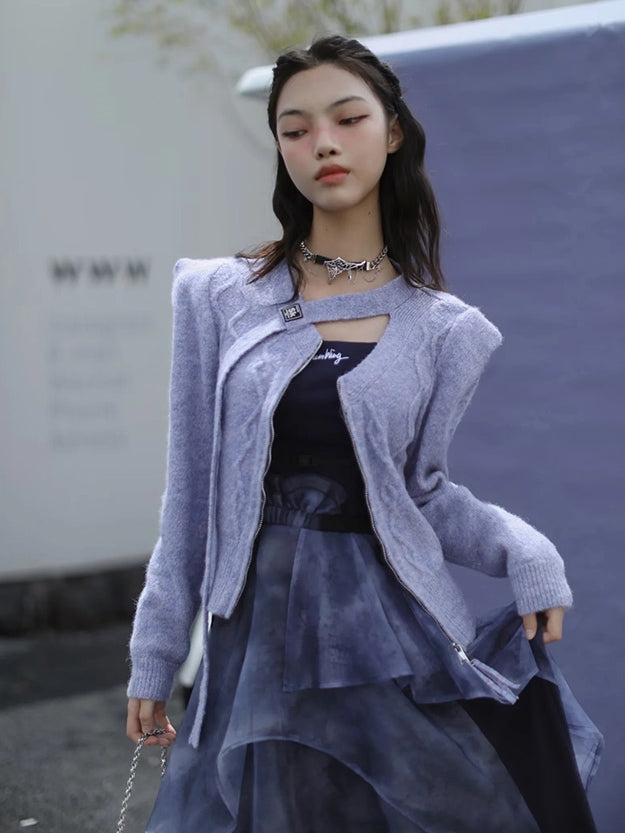 Knitted Cardigan Jacket