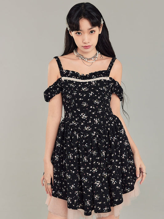 Black Floral Dress