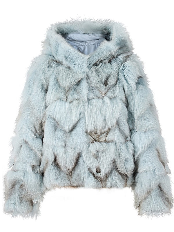 Fox Fur Hooded Jacket