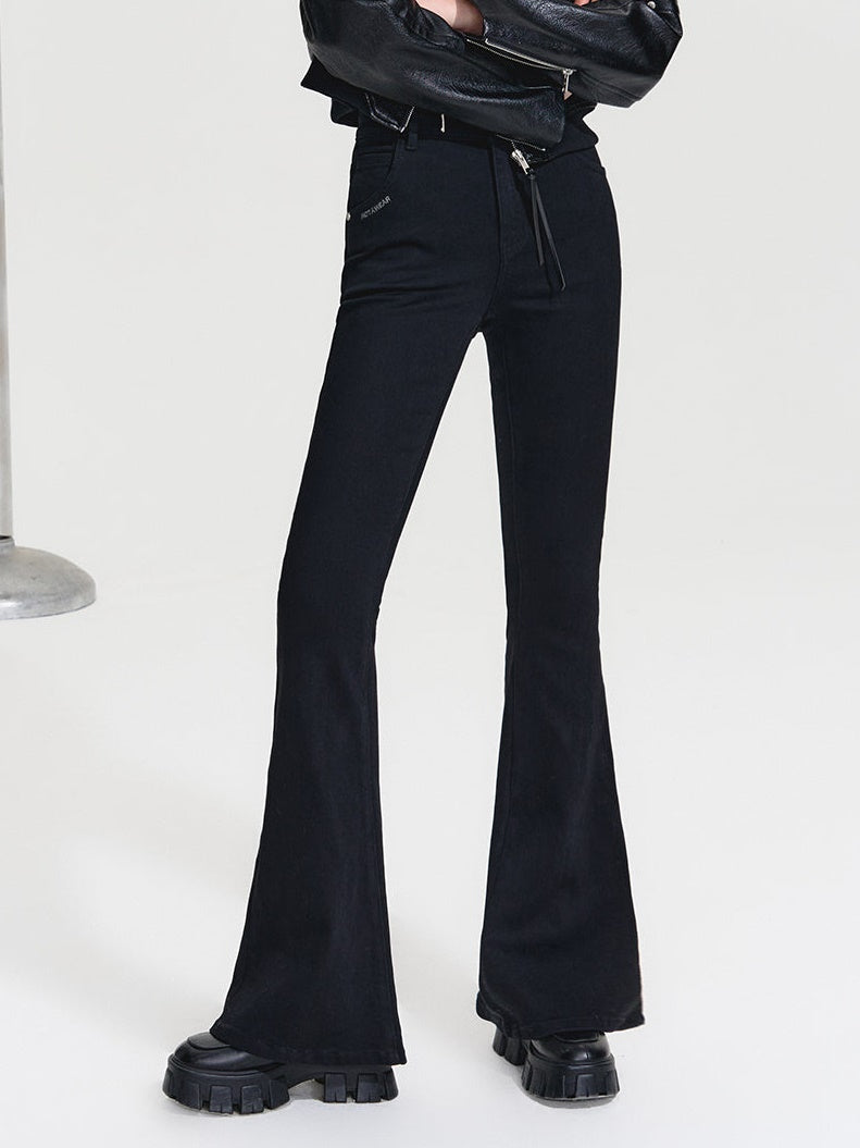 Super Elastic High Waist Bootcut Denim Pants