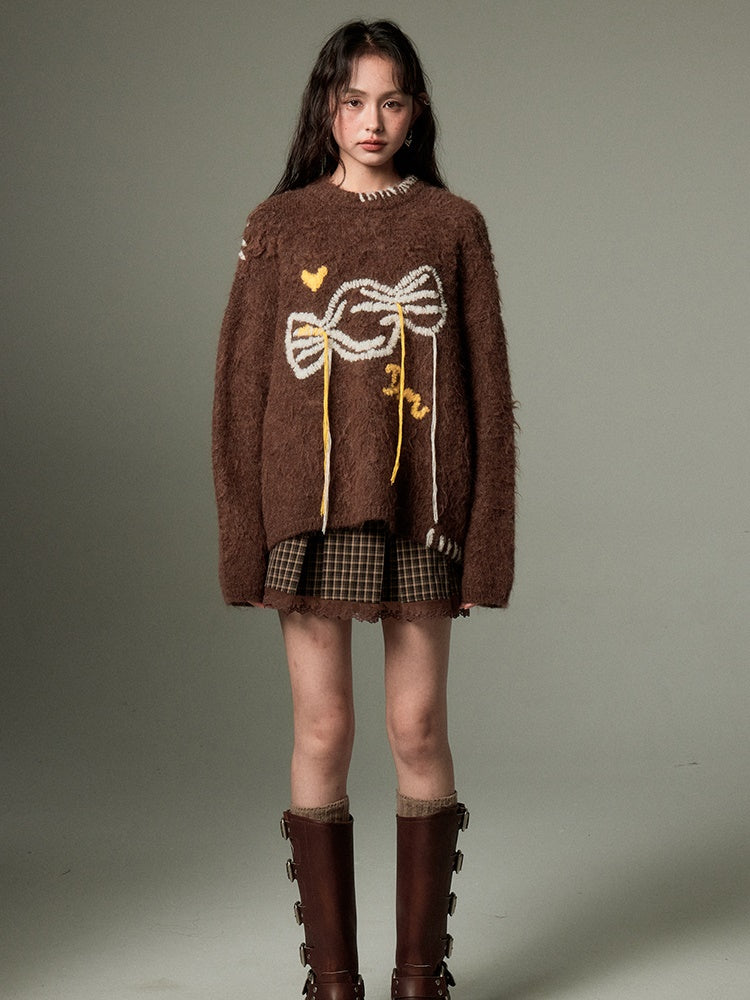 Soft Waxy Candy Embroidered Sweater