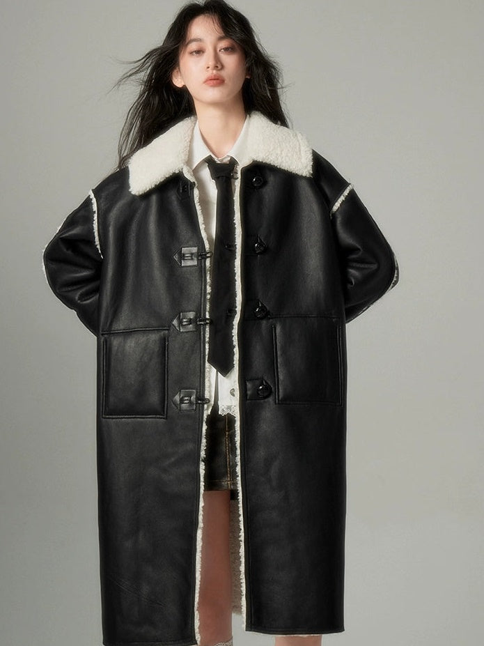 BoA & Leather reversible Coat