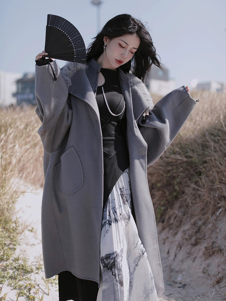 Fake Layered Design Loose Coat