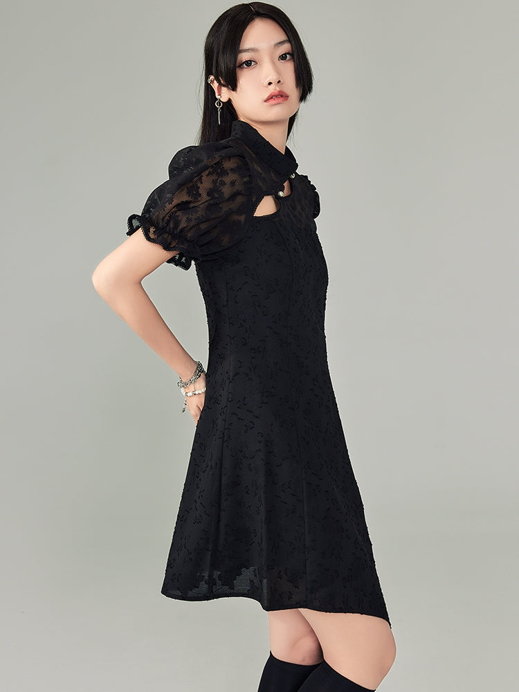 Chinese Style Slanted Dress