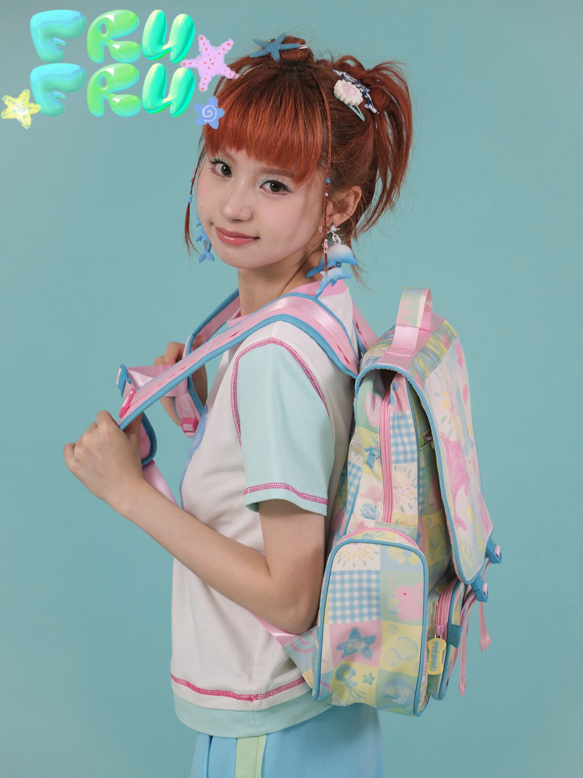 Large Capacity PU Print Backpack