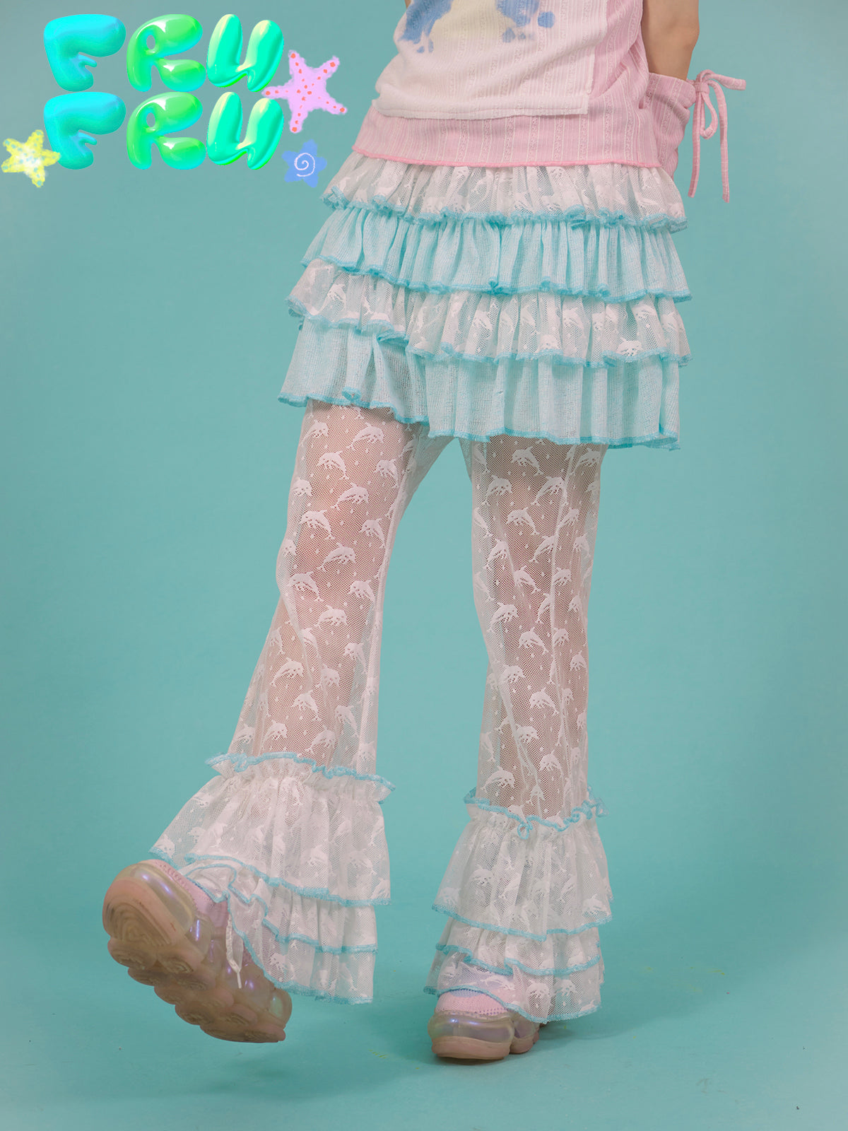 Y2K Ruffled Lace Cake Fluffy Skirt