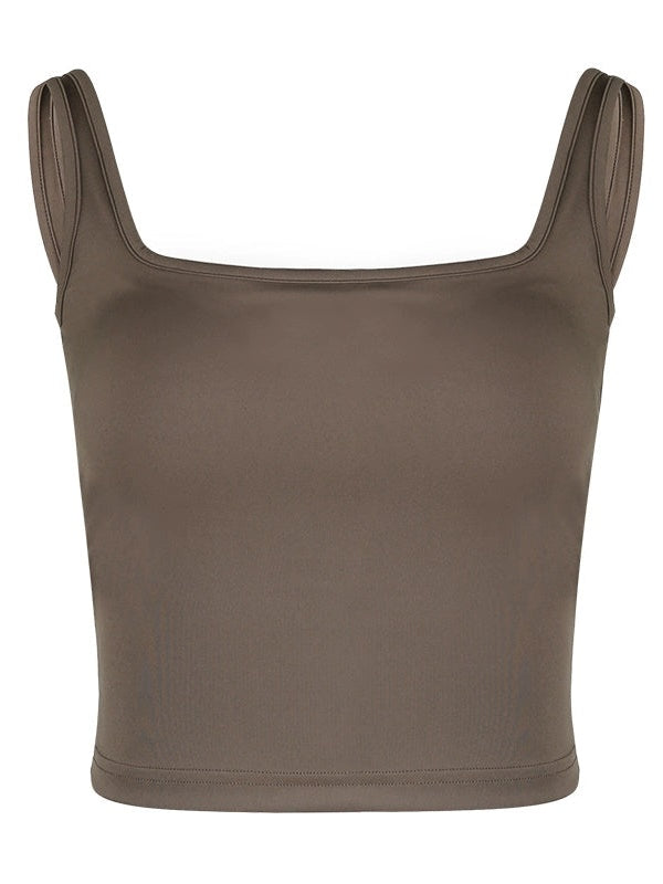 Stretch Slim Square Neck Camisole