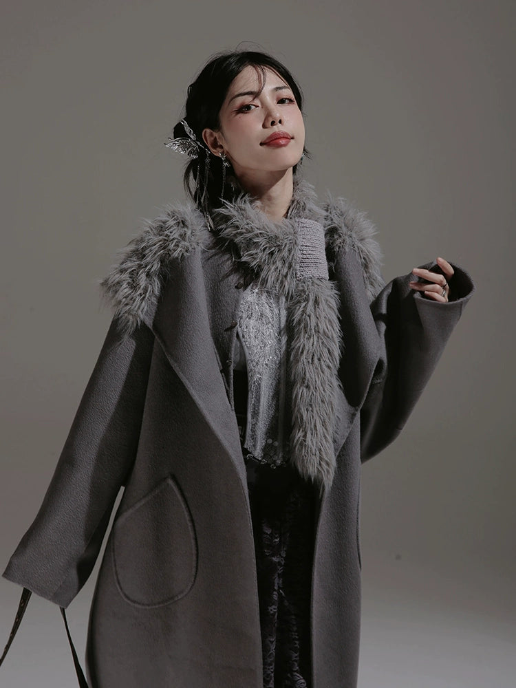 Fake Layered Design Loose Coat