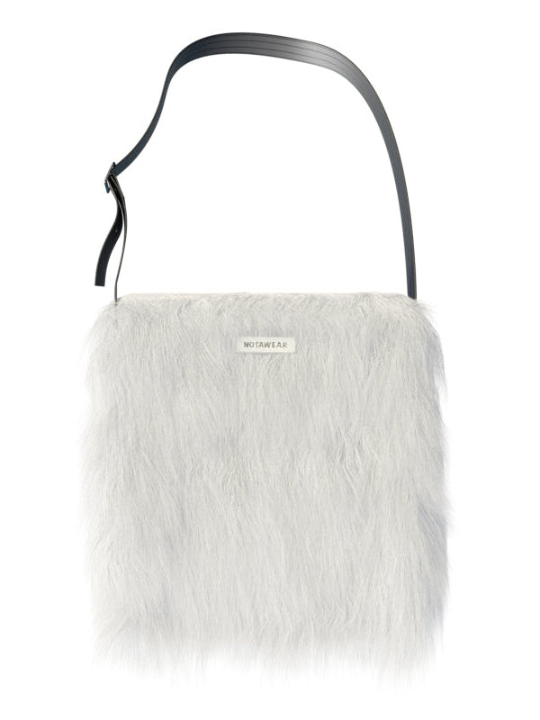 Leather Strap Adjustable Fur Bag