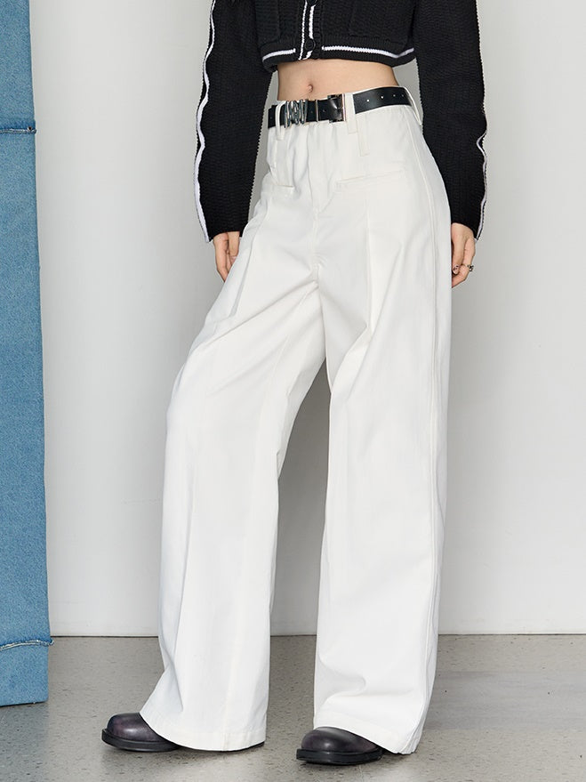 Wide Leg Straight Pants