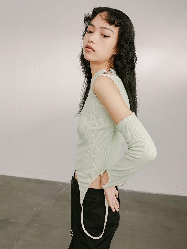 Irregular Hollow Design Top