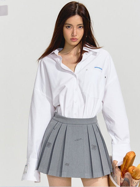 Graffiti Pleated Skirt