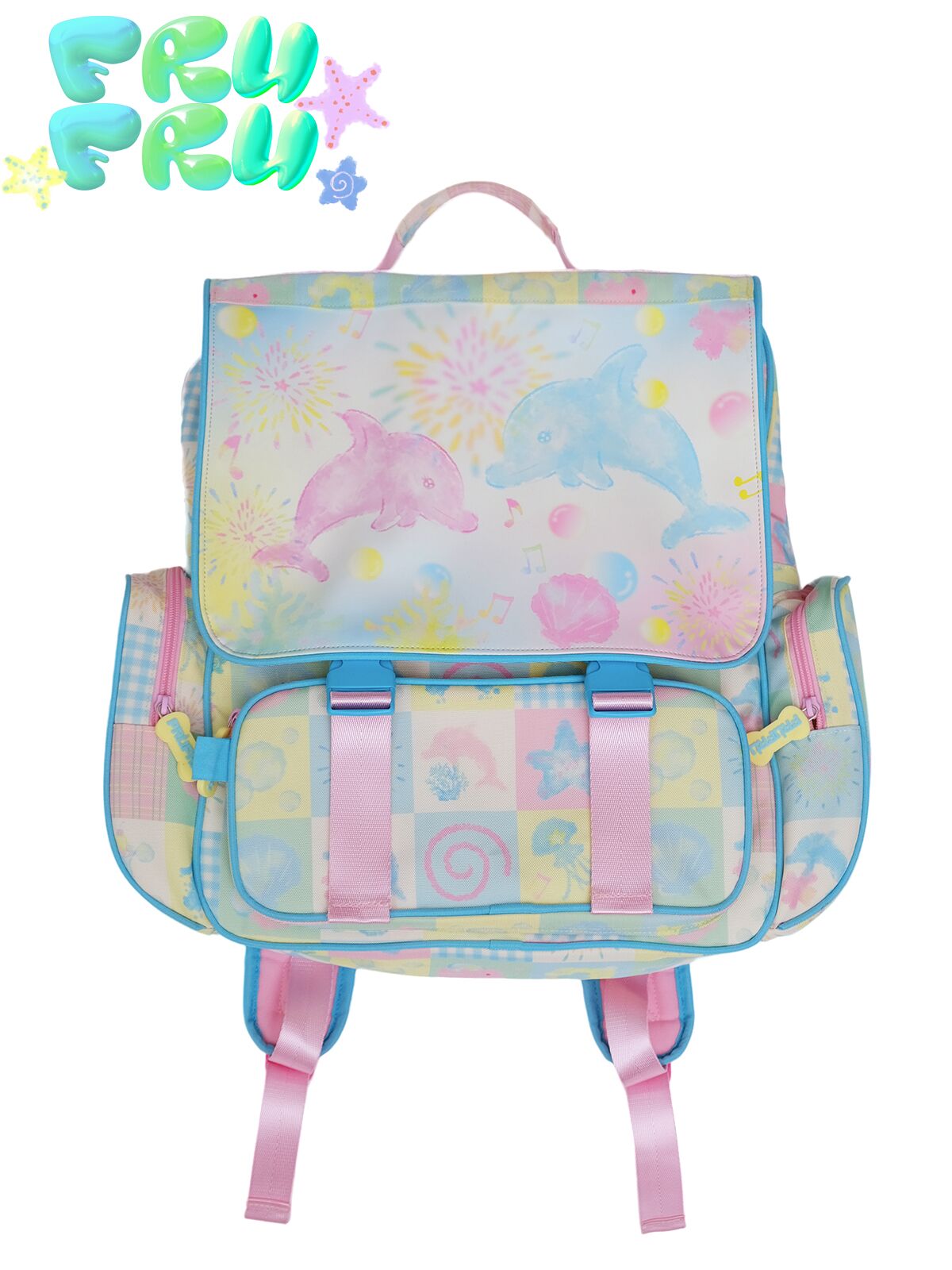 Large Capacity PU Print Backpack