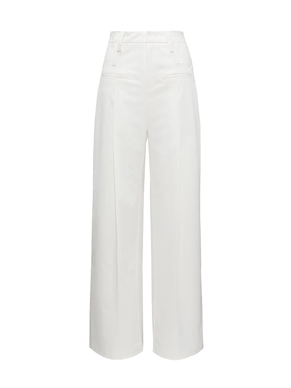 Wide Leg Straight Pants