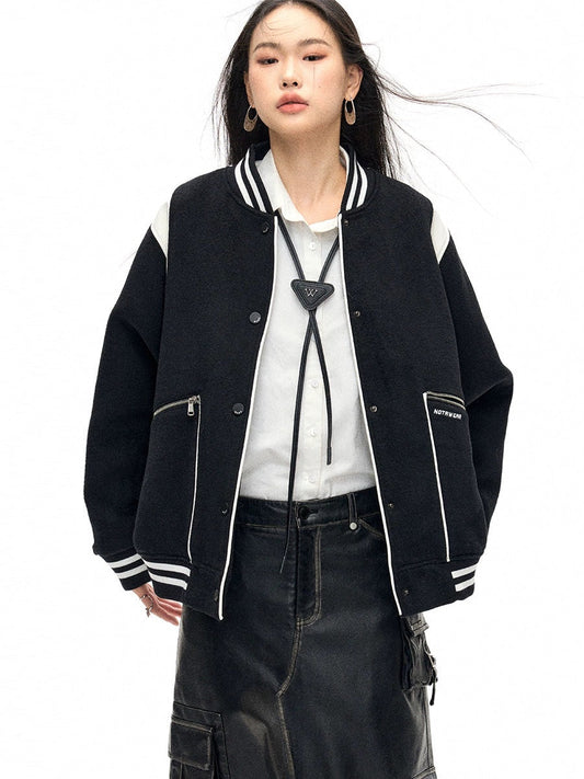 Baseball Jersey Woolen Jacket