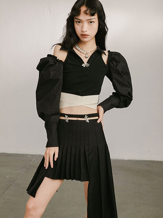 High Waist Butterfly Skirt